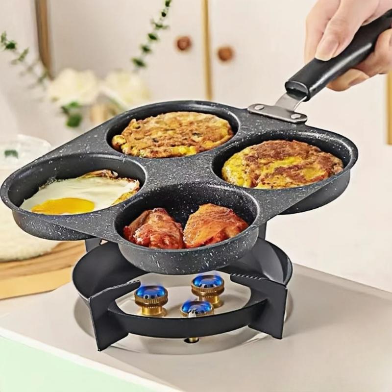 Mini Pancake Griddle - Padella Antiaderente Multiforata per Uova, Hamburger