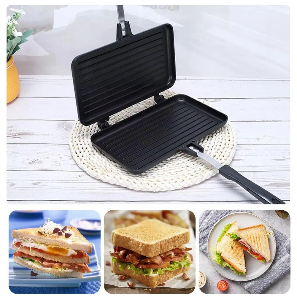 Mini Pancake Griddle - Padella a doppia faccia antiaderente Sandwich