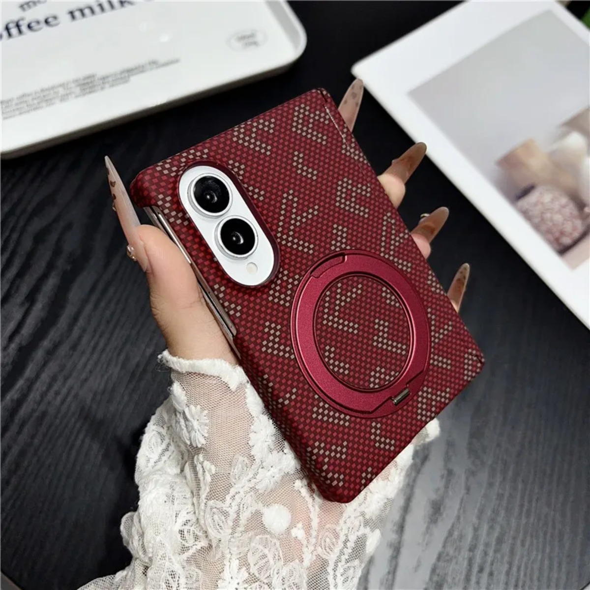 Supporto a 360° in pelle e fib - Taco Stand Holder recensione e prezzo