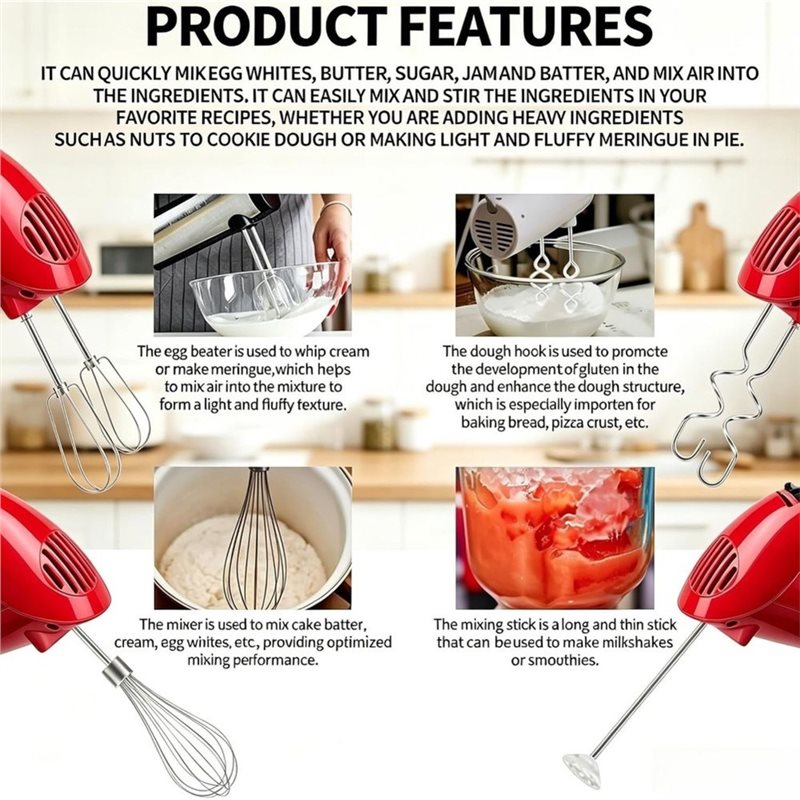 KEOL-Accessori per Mixer a Man - Kitchenaid Mixer Hand Mixer recensione e prezzo