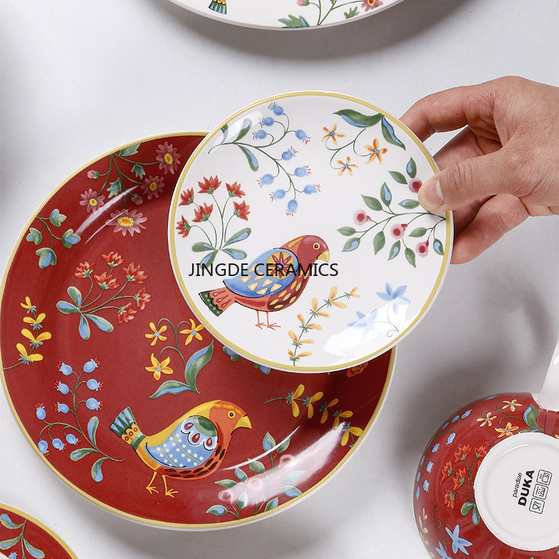1pc ceramica europea fiore ros - Dim Sum Basket recensione e prezzo